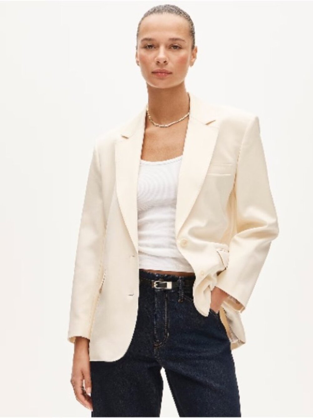 J. Crew Gamine blazer in cotton-blend twill, XS
